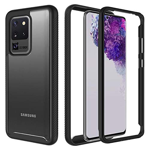 Product Cover TGOOD Samsung Galaxy S20 Ultra Case, Galaxy S20 Ultra Case Heavy Duty Protection Full Body Shockproof Slim Fit Without Built-in Screen Protector Cover for Samsung Galaxy S20 Ultra 5G 6.9 inch-Black