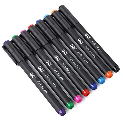 Product Cover Mr. Pen- Pens, Felt Tip Pens, Pens Fine Point, Pack of 8, Fast Dry, No Smear, Colored Markers, Pens for Journaling, Journaling Pens, Felt Pens, Planner Markers, Pens for Journaling, Colored Pens