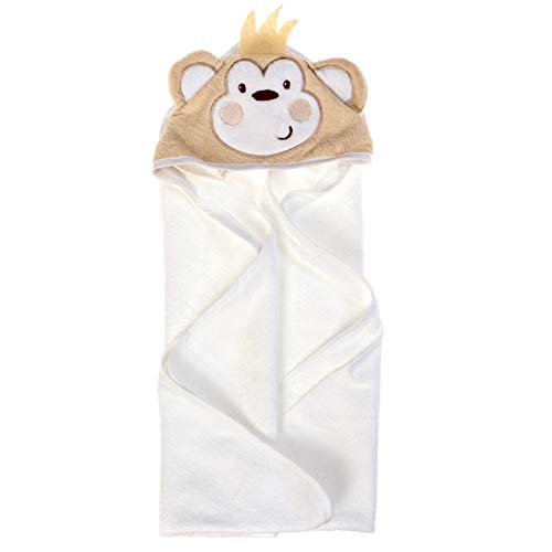 Product Cover Hooded Baby Towel with 100% Soft Cotton for Boys and Girls - Cute 3D Animal Baby Bath Towel Extra Soft Hooded Towels for Baby Perfect Baby Gifts and Baby Towels - Baby Towel (Monkey)
