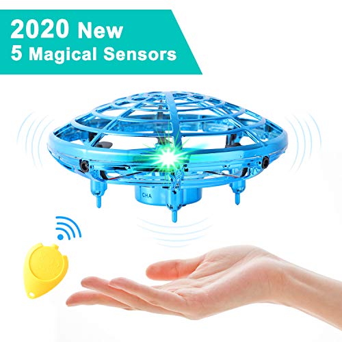 Product Cover Flying Toys for Kids Mini UFO Drone Hand Operated Drones with 2 Speed, Flying Ball Drone Easy Indoor Outdoor Toys, Great Flying Drone Gift for Boys/Girls, USB Charging and Remote Controller