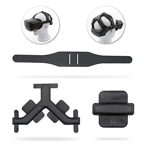 Product Cover AMVR Headband Strap, Gravity Pressure Balance Cushion Leather Foam Pad for Oculus Quest Headset Accessories with Comfortable Soft Sets