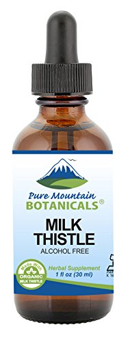 Product Cover Milk Thistle Extract - Vegan, Kosher Certified Liquid Formula - Made with 333mg Organic Milk Thistle Tincture - 1 Fl Oz Bottle