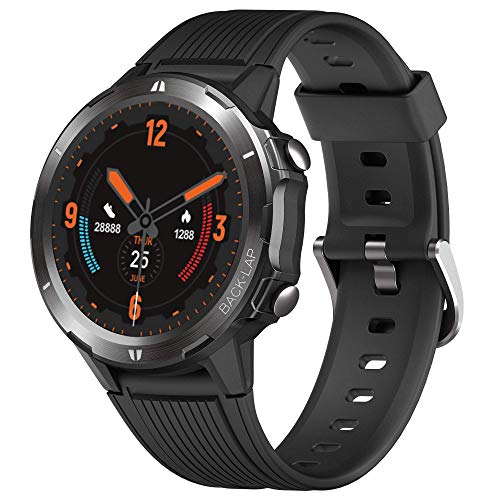 Product Cover Smart Watch Fitness Tracker,Smart Watch for Android Phones,All-Day Activity Tracker with Heart Rate Sleep Monitor 5ATM Waterproof Touch Screen Step Counter for Men Women Sport,Black