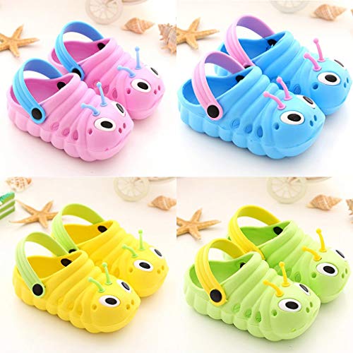 Product Cover AopnHQ Baby Summer Beach Sandals Comfort Clogs Mules Girls/Boys Toddler Slip On Garden Slippers Kids Lightweight Shoes Pink