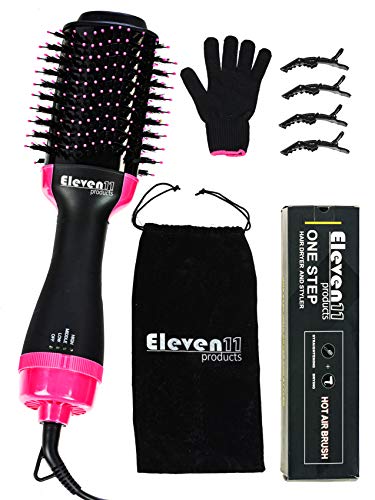 Product Cover One Step Hair Dryer & Volumizer-Hair Dryer Brush in One Volumizing Straightener Styler negative Ion Hot Air Blow Dry Brush Electric Brush For curling Straightening All Hair Type