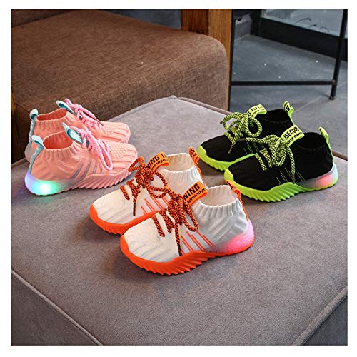 Product Cover Tanwpn Toddler Infant Kids Baby Girls Boys Mesh LED Light Luminous Sport Shoes Sneakers