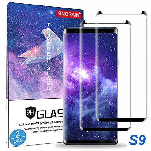 Product Cover Galaxy S9 Screen Protector, (2-Pack) Tempered Glass Screen Protector [Force Resistant up to 11 pounds] [Easy Bubble-Free] [Case Friendly] for Samsung S 9 (Released in 2018)