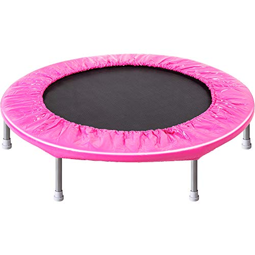 Product Cover Shizzz,38-Inch Fitness Trampoline,Fitness Trampoline with Safety Pad, Stable & Quiet Exercise Rebounder for Kids Adults Indoor/Garden Workout Max 180LBS